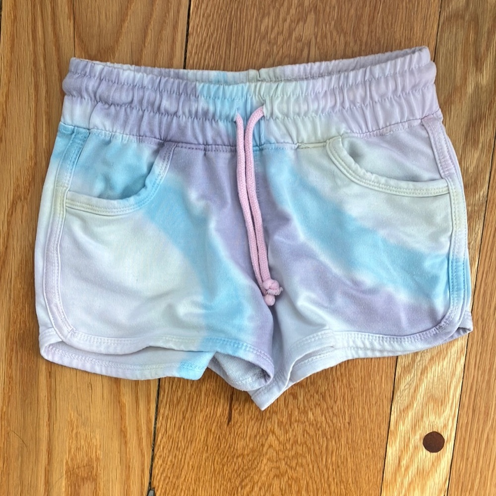 Joe's Jeans Blue and Purple Tie Dye Jersey Shorts Medium